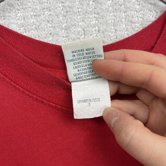 Y2K 2000s Boca Dragon Shirt Sz 5 Red Snowboarding Skate Tee - Picture 8 of 12